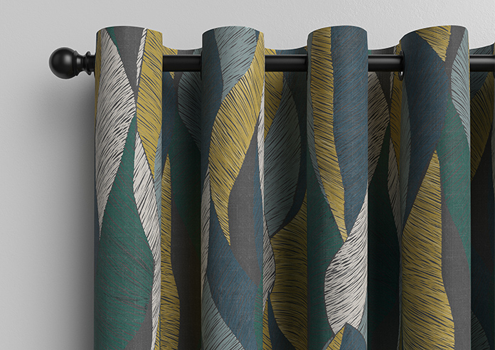 Anthurium, Teal - Made to Measure Curtains - Image 12